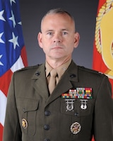 Command photo for Col. Lowrey, Marine Forces Europe and Africa Chief of Staff.