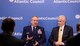 Air Force Chief of Staff Gen. Mark A. Welsh III, moderated by Barry Pavel, the vice president of the Atlantic Council, speaks to an audience attending part of the council's Commanders Series during a breakfast meeting in Washington, D.C., Dec. 1, 2015. During his comments, Welsh said, 